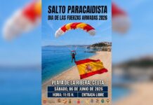 Ceuta organizará una exhibición aérea con salto paracaidista con motivo del Día de las Fuerzas Armadas