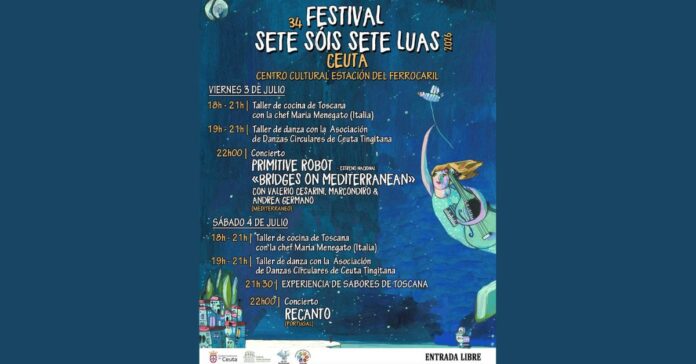 Ceuta se convierte en el epicentro del Mediterráneo con el arranque del Festival ‘Sete Sóis Sete Luas’