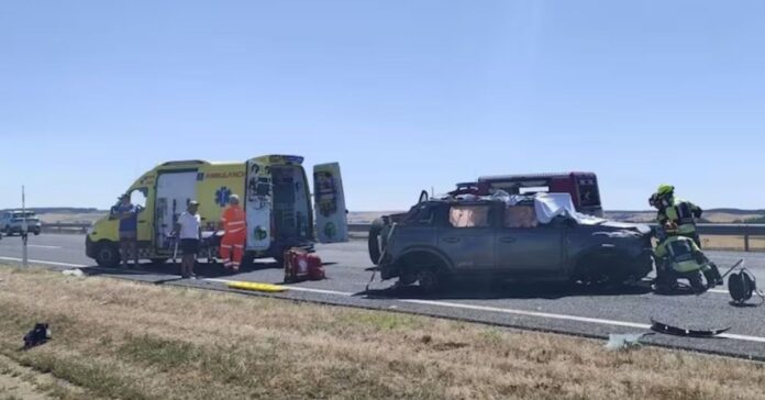 Tragedia en la A-67: fallecen cuatro miembros de una familia vallisoletana en un accidente de tráfico