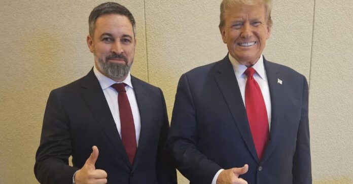 Abascal rompe su idilio con Trump y sale en defensa de Meloni: «No puede tratar a sus aliados como vasallos»