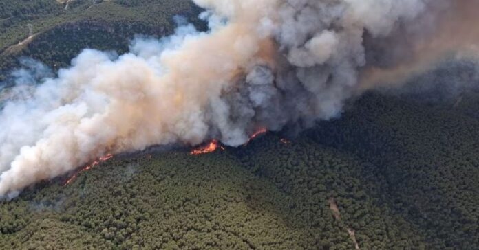Protección Civil ordena evacuar de forma preventiva a unos 400 vecinos de Querol por el incendio de Aiguamúrcia