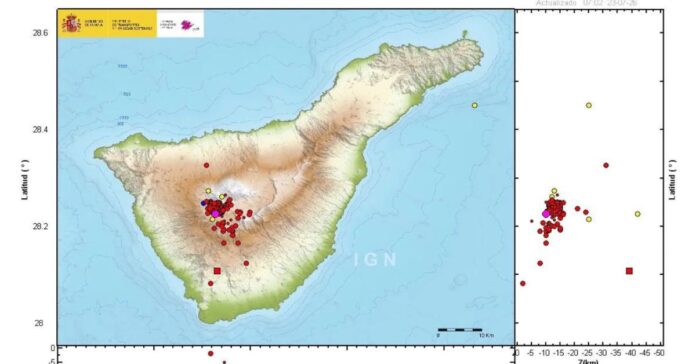 Registrados más de 550 seísmos en Las Cañadas del Teide sin riesgo de erupción a corto plazo