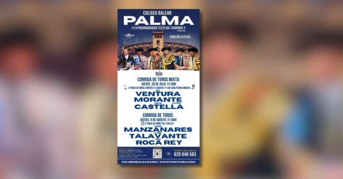 El Coliseo Balear abre sus puertas para dos grandes corridas nocturnas con Morante y Roca Rey