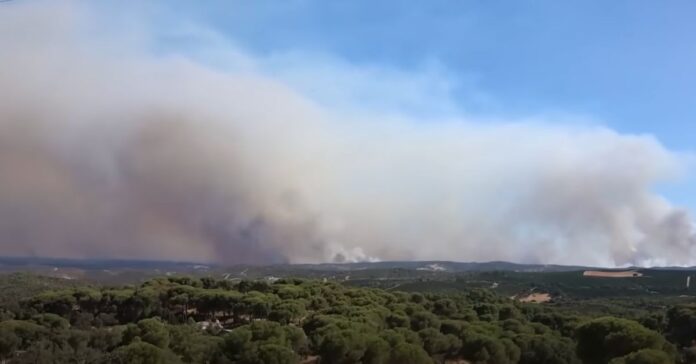 El incendio de Niebla supera las 20.000 hectáreas y sigue “fuera de la capacidad de extinción” tras cuatro días