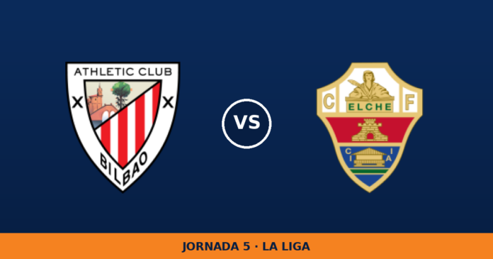 Athletic Club – Elche, en directo: jornada 5 de La Liga