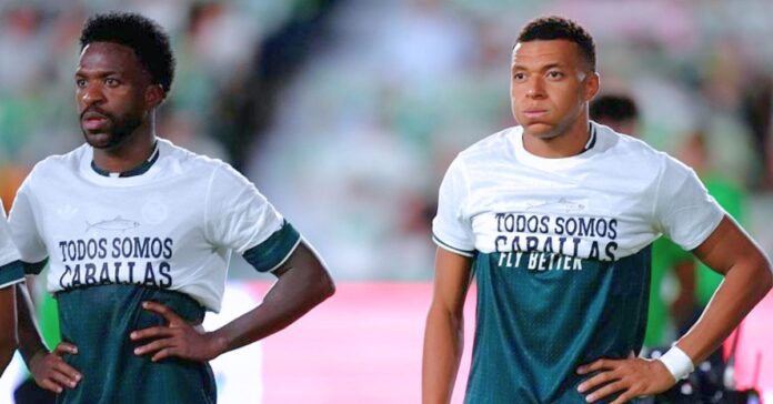 La Peña Madridista de Ceuta protesta al Real Madrid por el gesto de Mbappé, Vinícius y Konaté: «Solo era apoyar a una ciudad»
