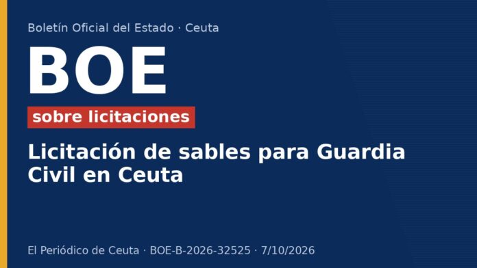 Licitación de sables para Guardia Civil en Ceuta