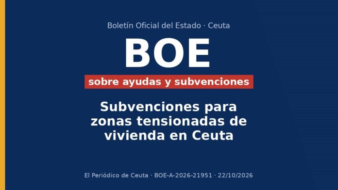 Subvenciones para zonas tensionadas de vivienda en Ceuta